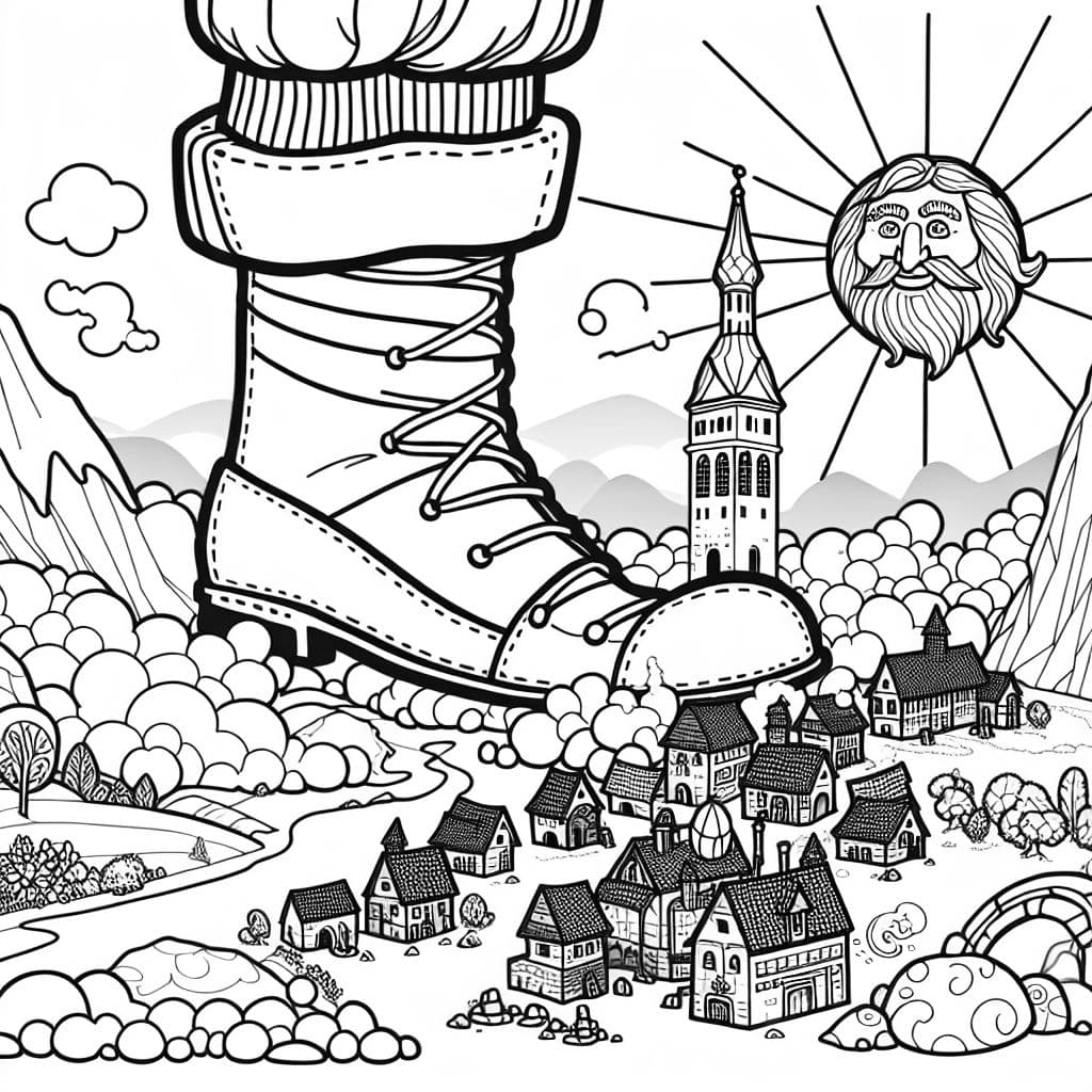 the mighty fiefdom lay crumpled at the base of Larry’s mountainous toes, rubble and smoke rising from