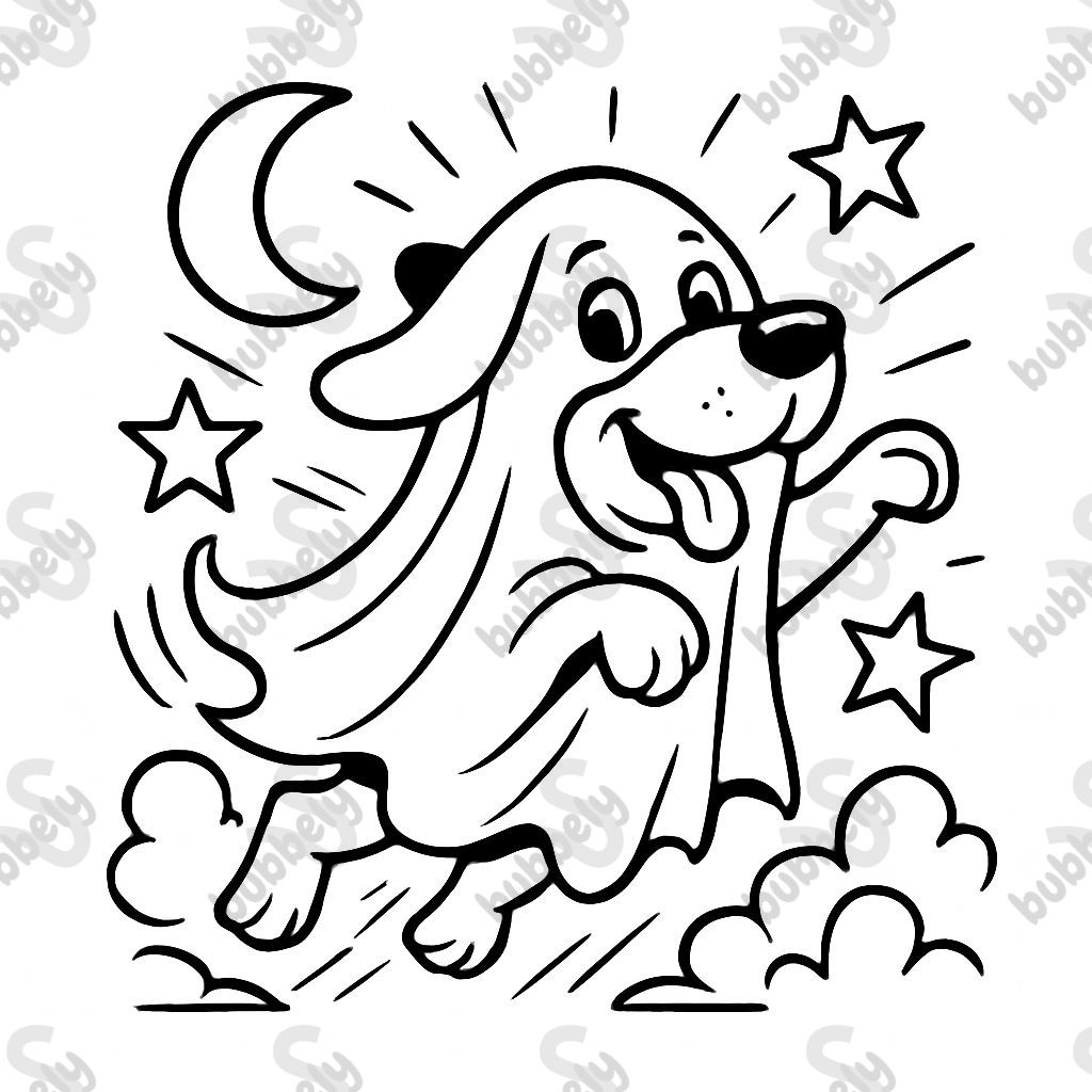 un perro vestido de fantasma un perro vestido de fantasma