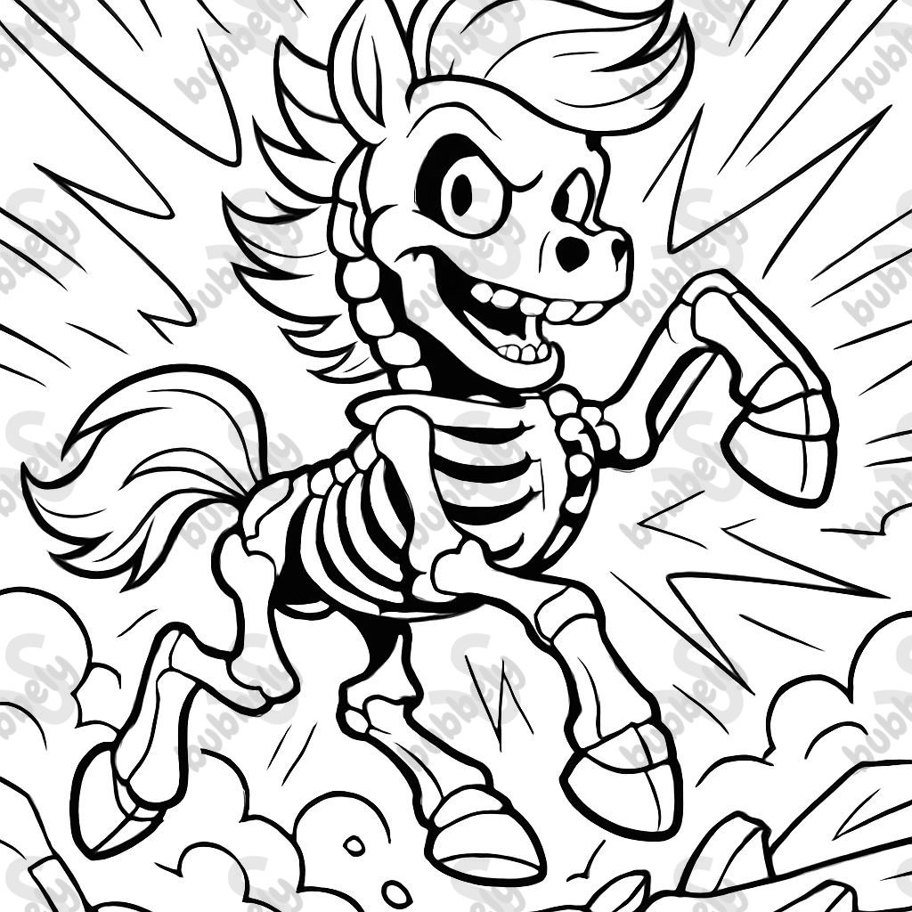 Un pony esqueleto Un pony esqueleto