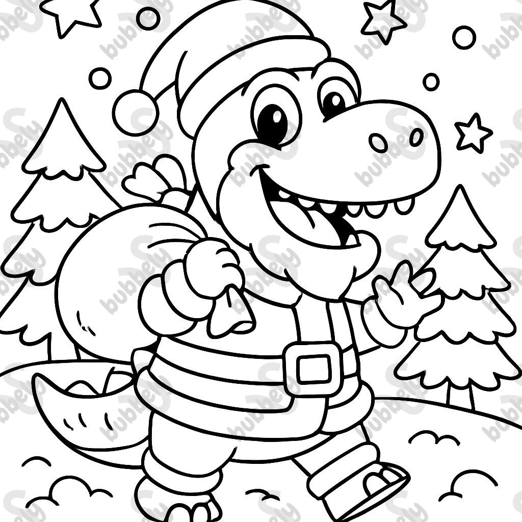 dinosaurier als weihnachtsmann verkleideten dinosaurier als weihnachtsmann verkleideten