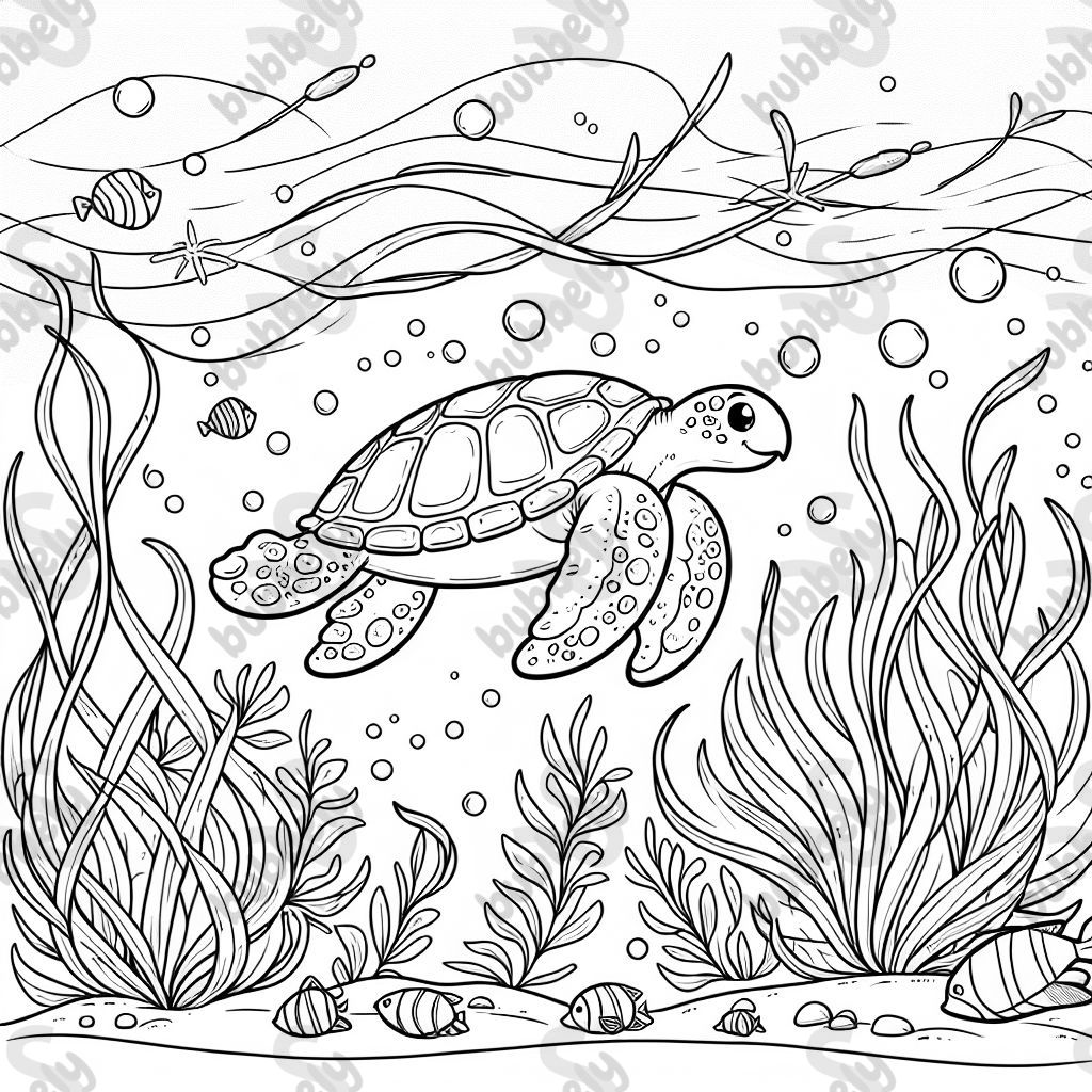 tortuga marina y algas tortuga marina y algas