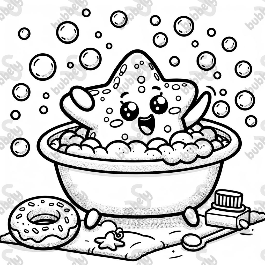 Bubble Bath Donut Starfish Bubble Bath Donut Starfish