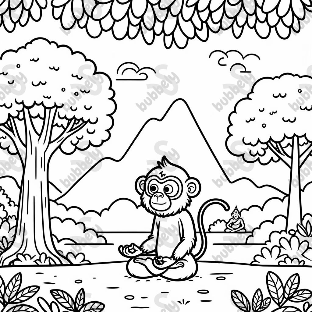 yoga en el parque de monos yoga en el parque de monos