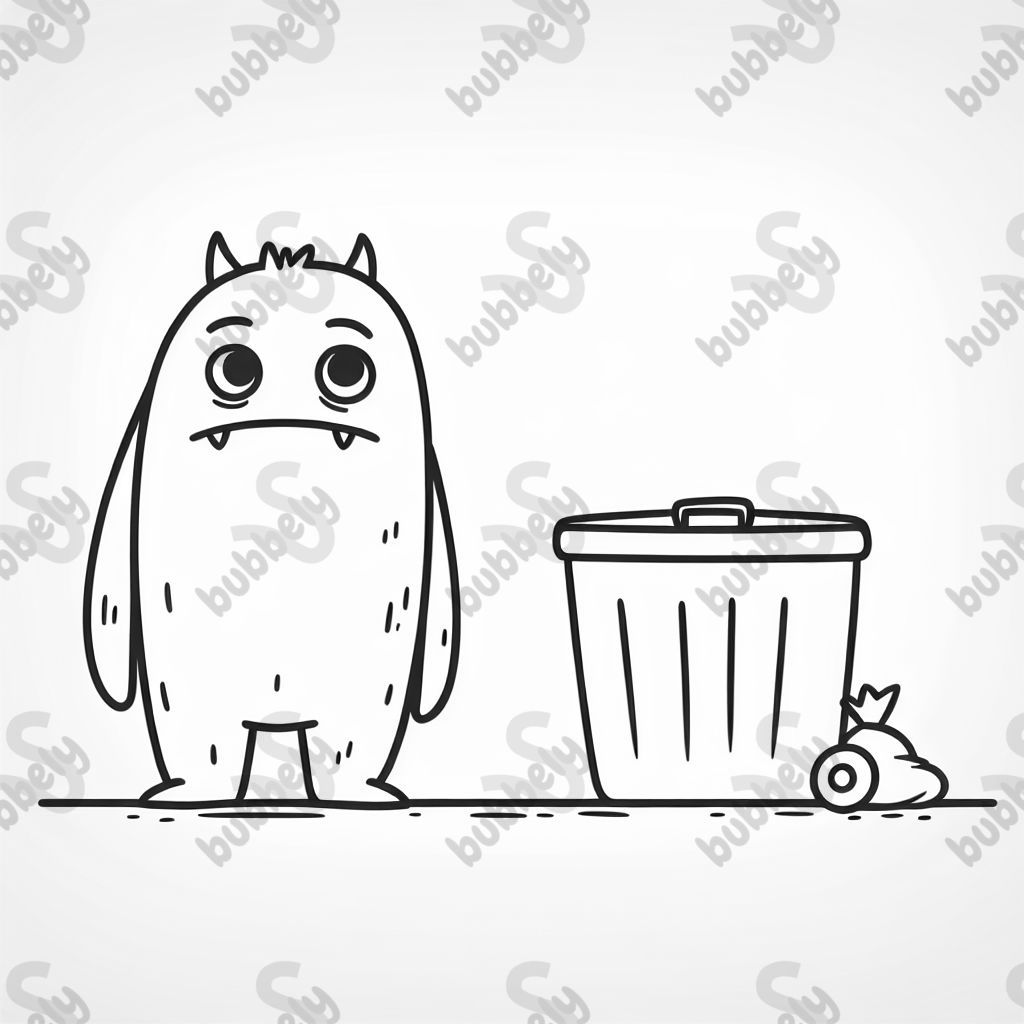 monstruo de basura monstruo de basura