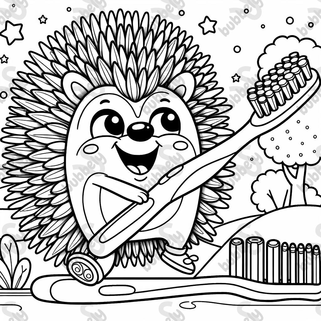 toothbrush hedgehog toothbrush hedgehog