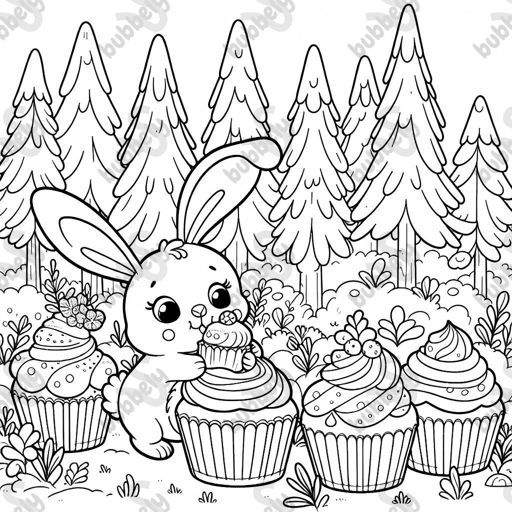 bosque de cupcakes y conejitos bosque de cupcakes y conejitos