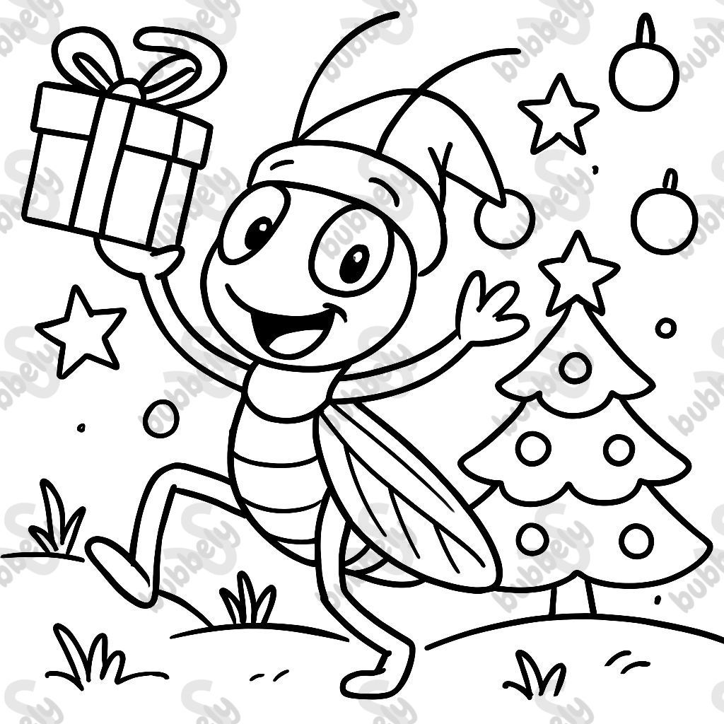 Christmas grasshopper Christmas grasshopper