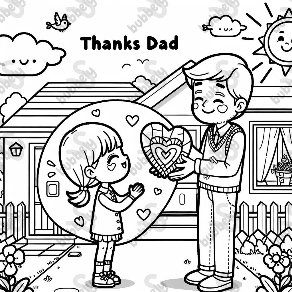 Thanks dad with hearts. Thanks dad with hearts.