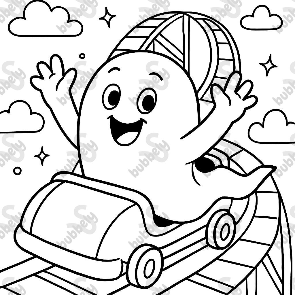 Fantôme sur des montagnes russes Fantôme sur des montagnes russes