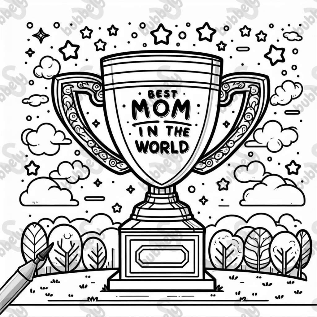 Trophée de la meilleure maman du monde. Trophée de la meilleure maman du monde.