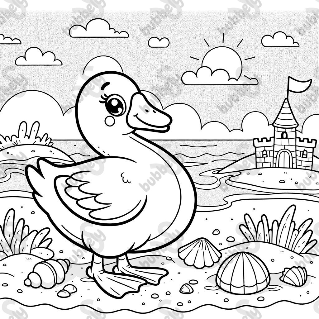 Un ganso en la playa Un ganso en la playa