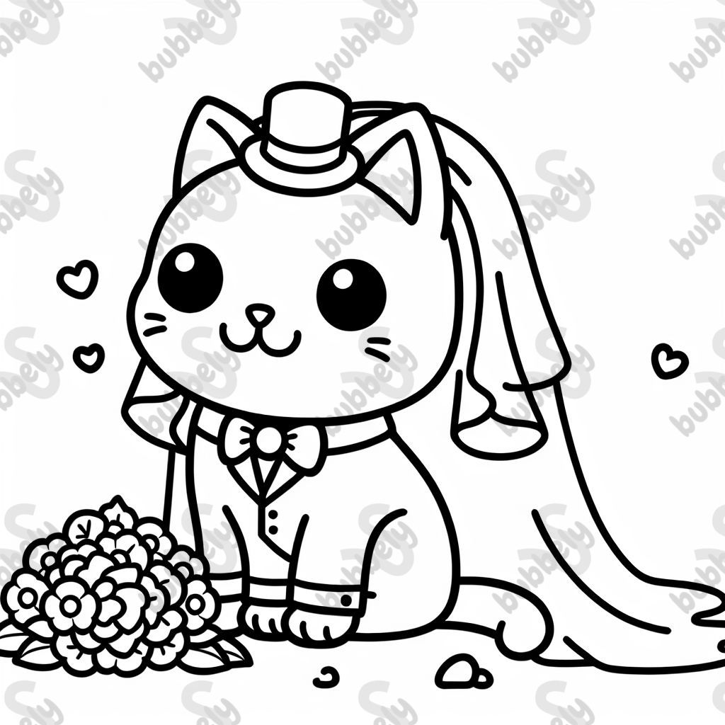 chat à un mariage chat à un mariage