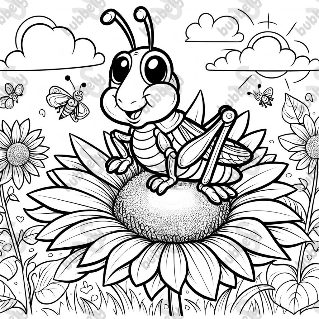 grasshopper on a sunflower grasshopper on a sunflower