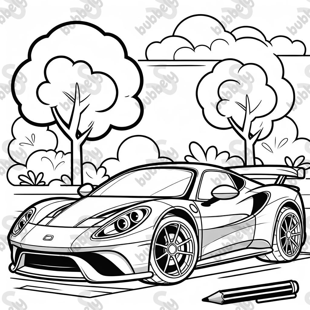 Une voiture de sport réaliste Une voiture de sport réaliste