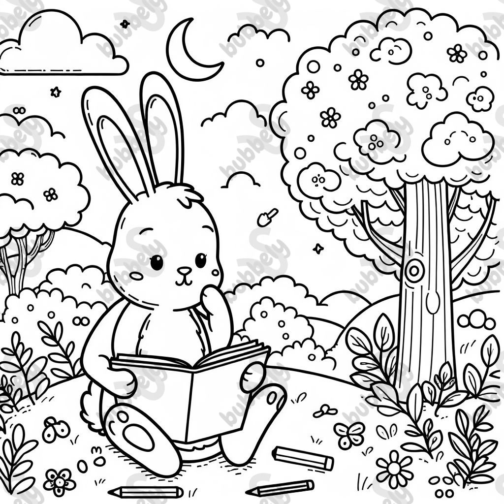 Ein Hase liest ein Buch Ein Hase liest ein Buch