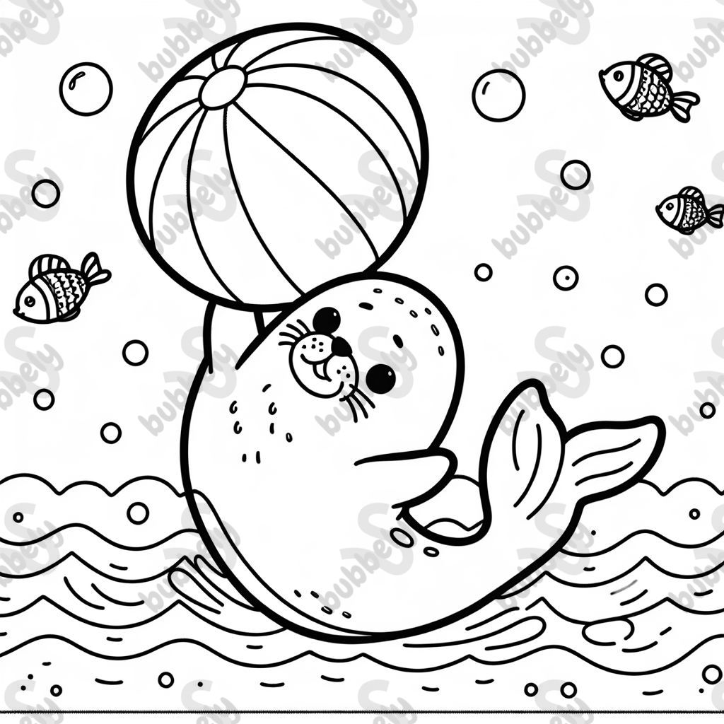 einen Seehund der einen Ball balanciert einen Seehund der einen Ball balanciert