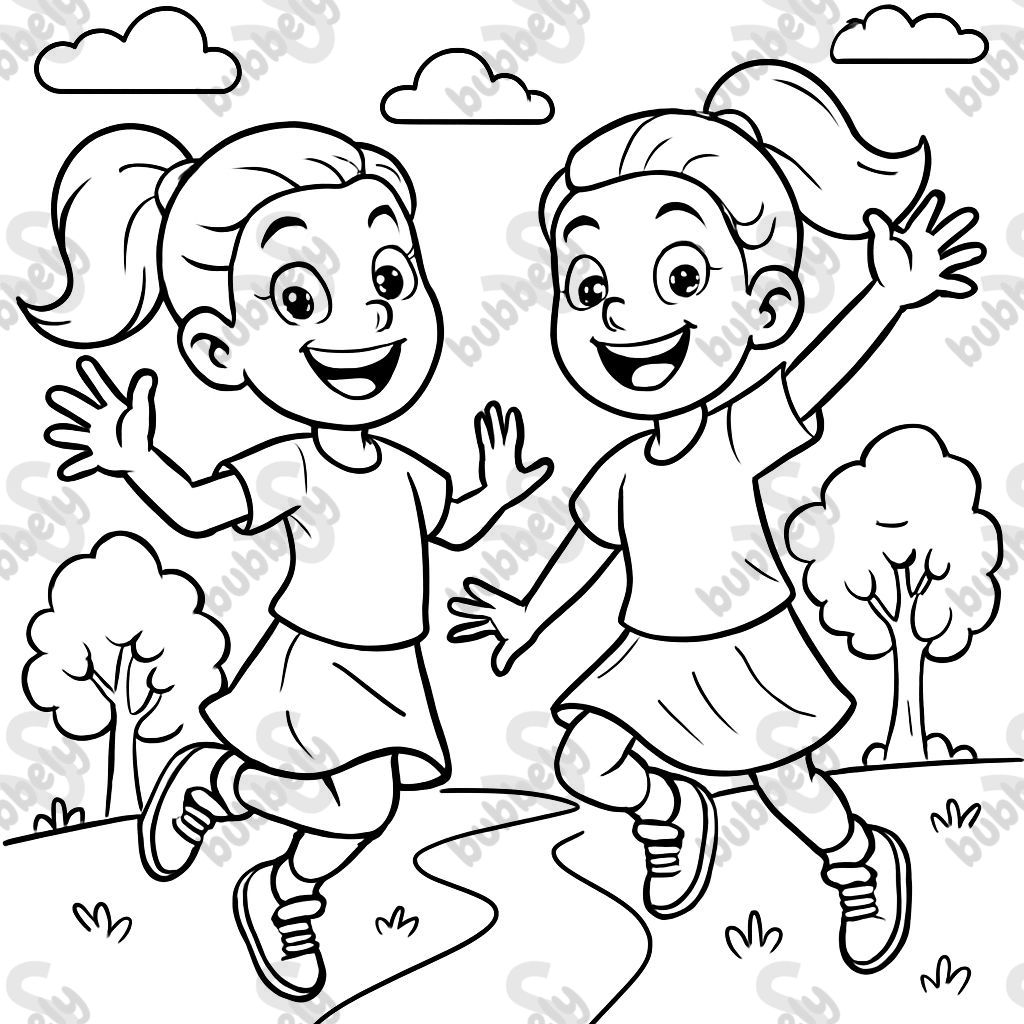 Identical twin girls Identical twin girls