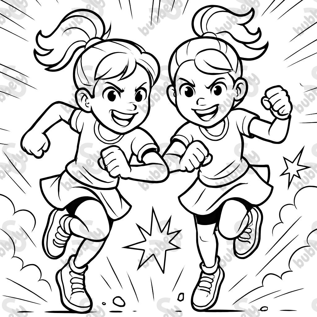 Identical twin girls Identical twin girls