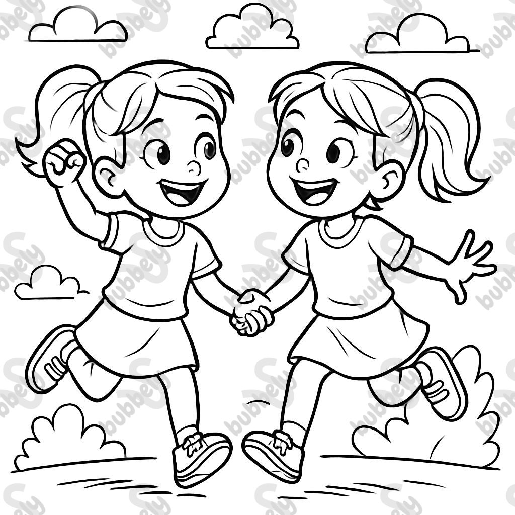 Identical twin girls Identical twin girls