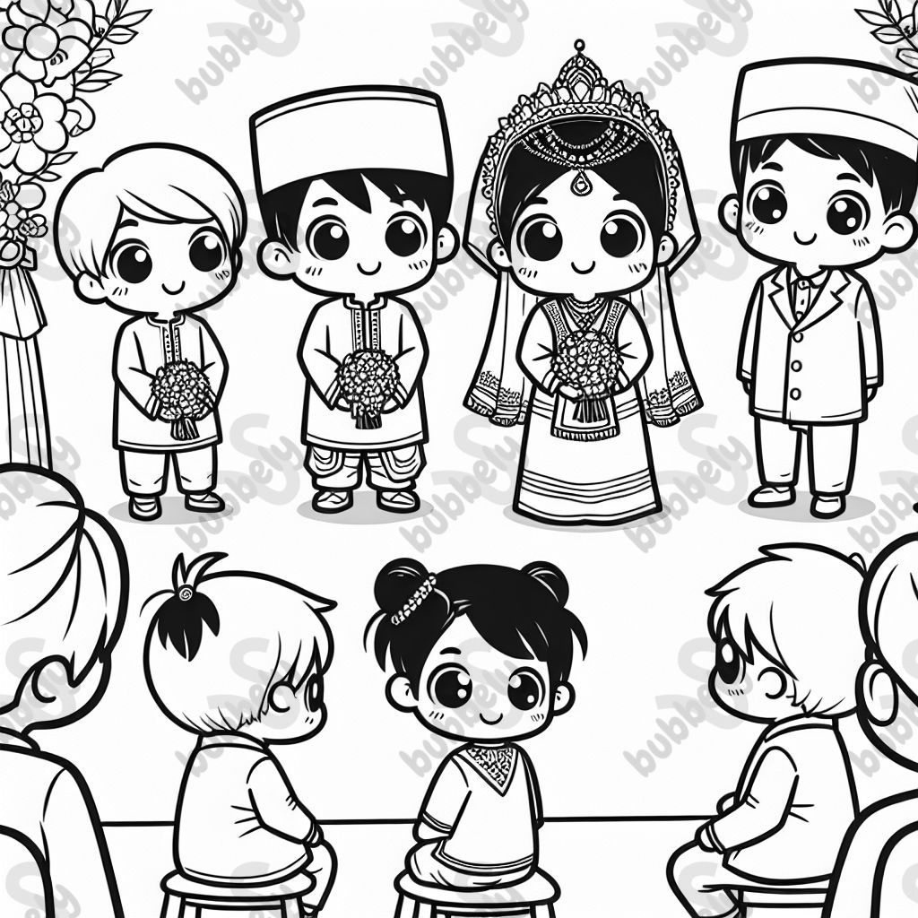 Asian kids at a wedding. No bride/groom. Asian kids at a wedding. No bride/groom.