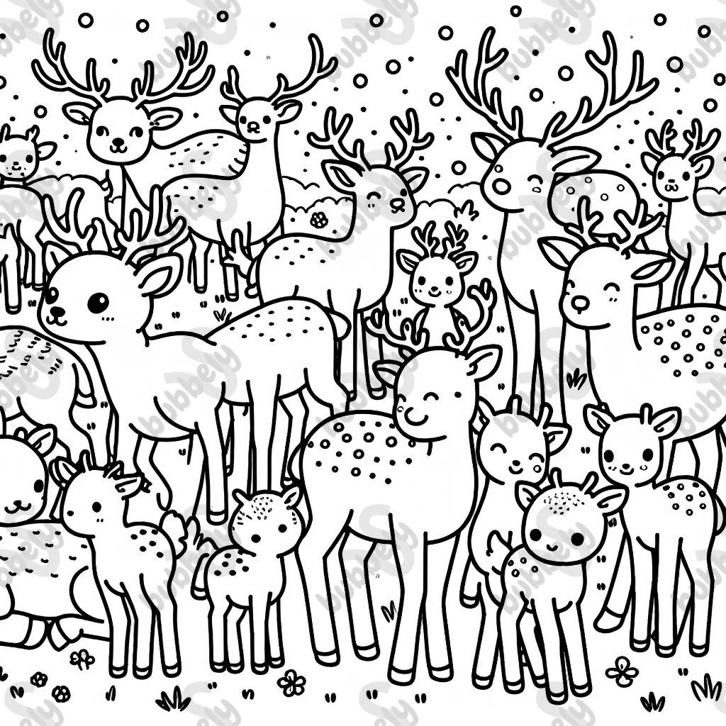 Herd of deer Herd of deer