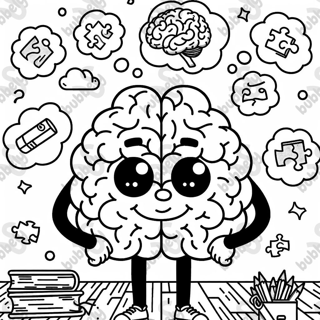 An image representing the human mind, perfect for coloring. An image representing the human mind, perfect for coloring.