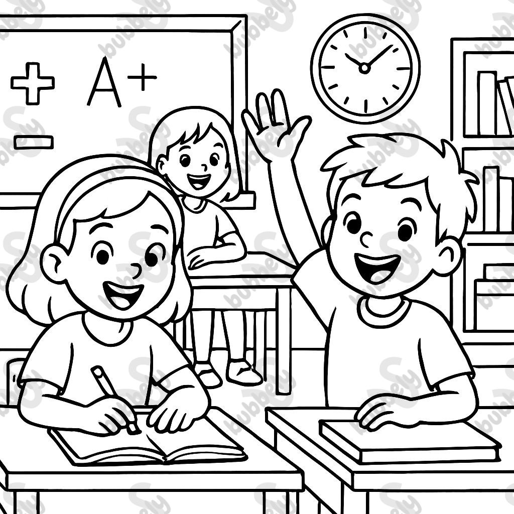 enfants à l'école en train d'apprendre enfants à l'école en train d'apprendre