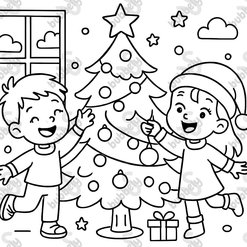 Christmas tree decorated Christmas tree decorated