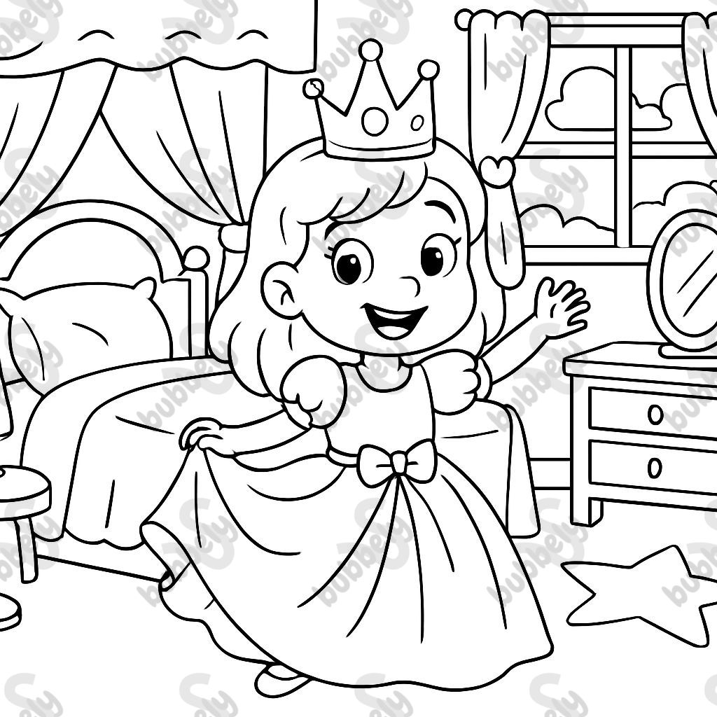 princesse dans une chambre de princesse princesse dans une chambre de princesse