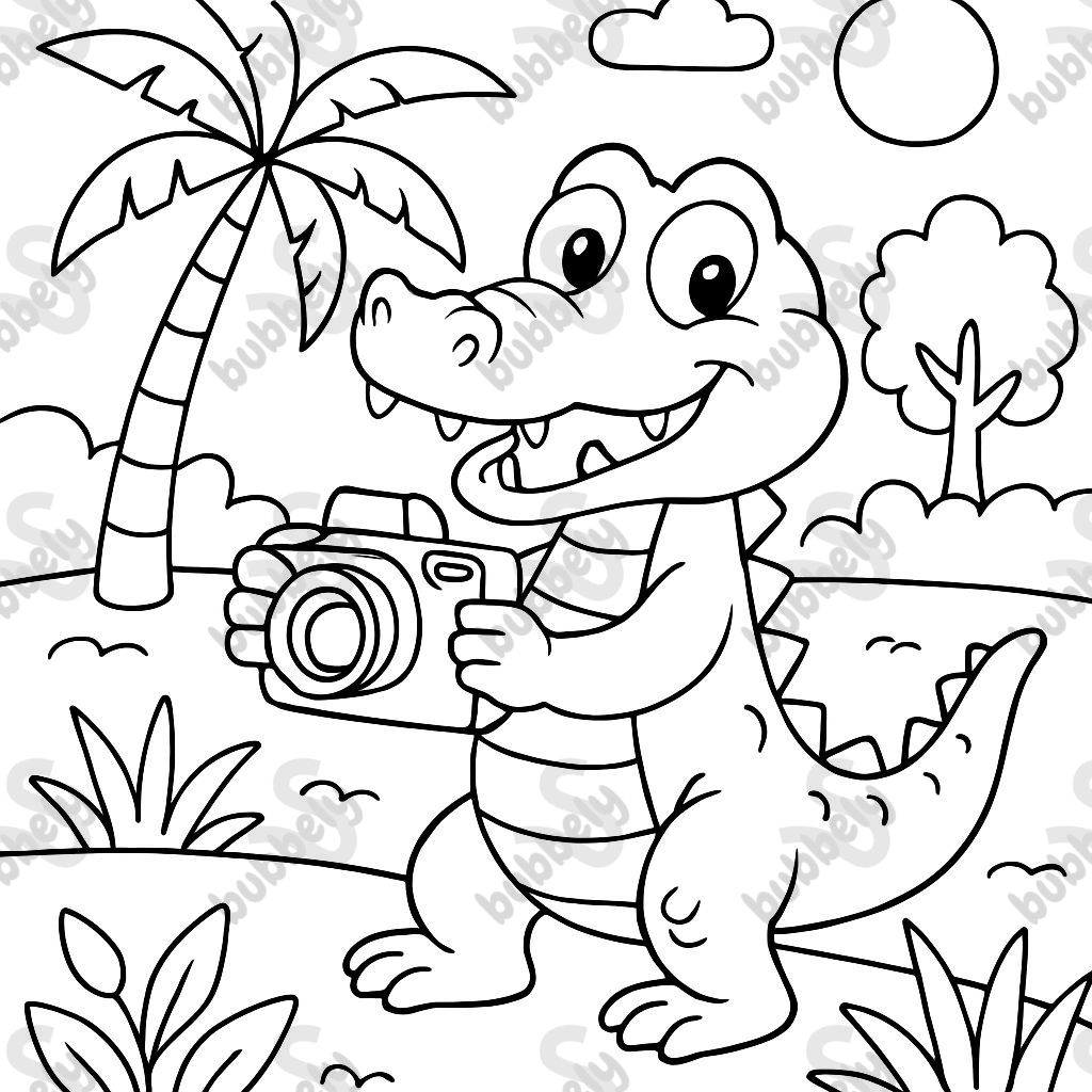 ein Krokodil ein Fotograf ein Krokodil ein Fotograf