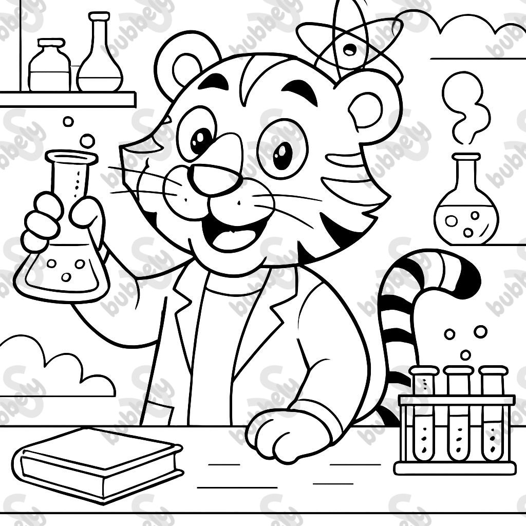 Tiger als Wissenschaftler Tiger als Wissenschaftler