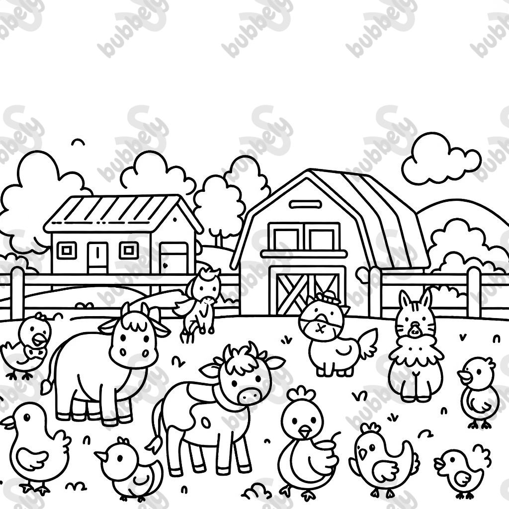 Granja con animales Granja con animales