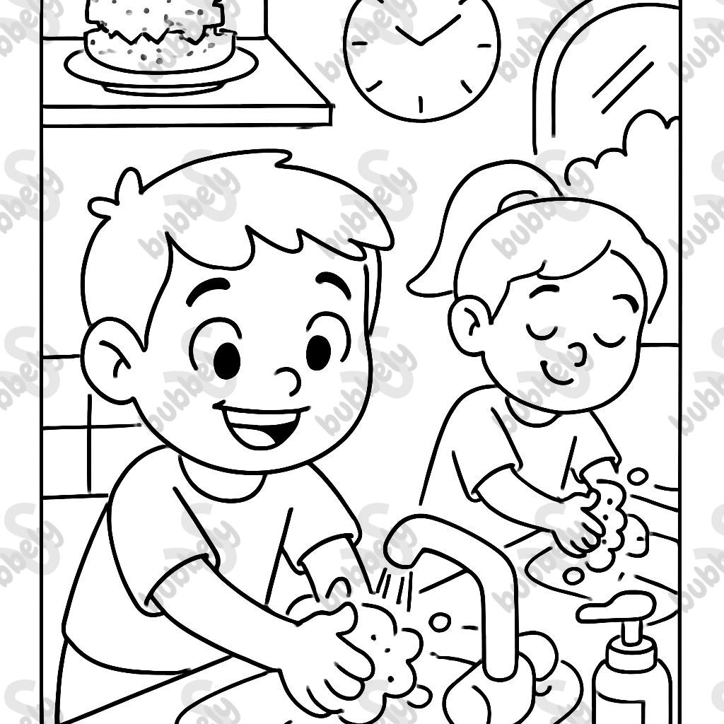 children washing their hands before eating children washing their hands before eating