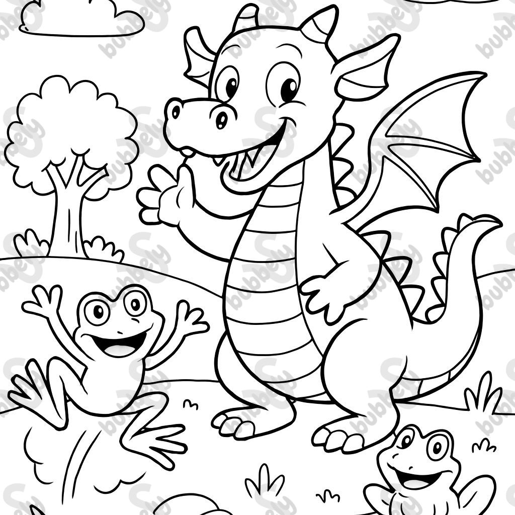 2 ranas y un dragón 2 ranas y un dragón