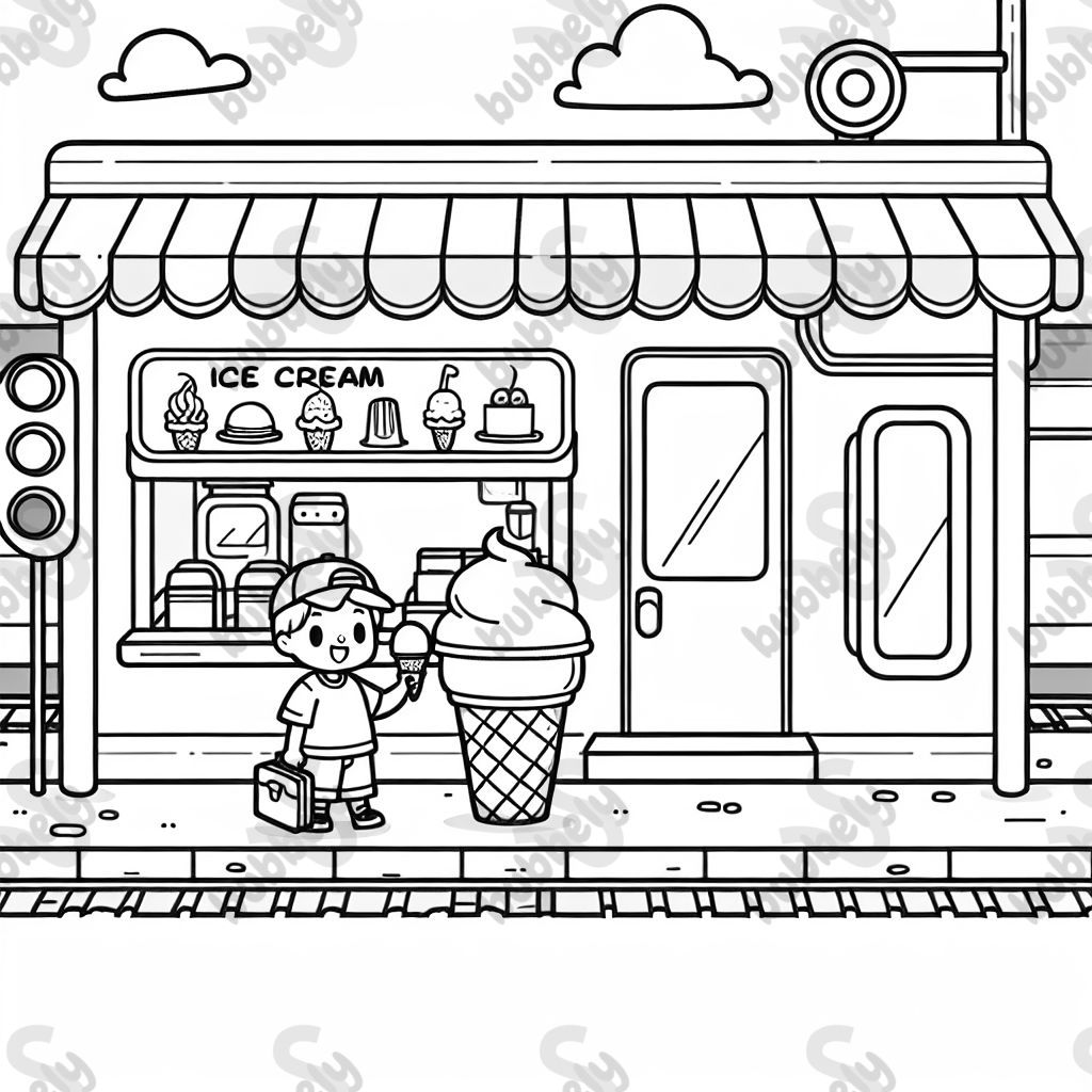 ice an einer bahnstation