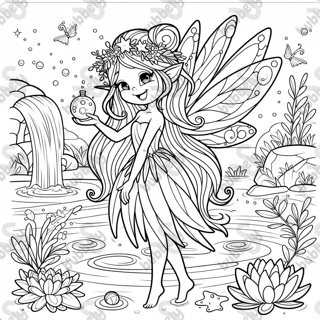 una hada de agua elemental una hada de agua elemental