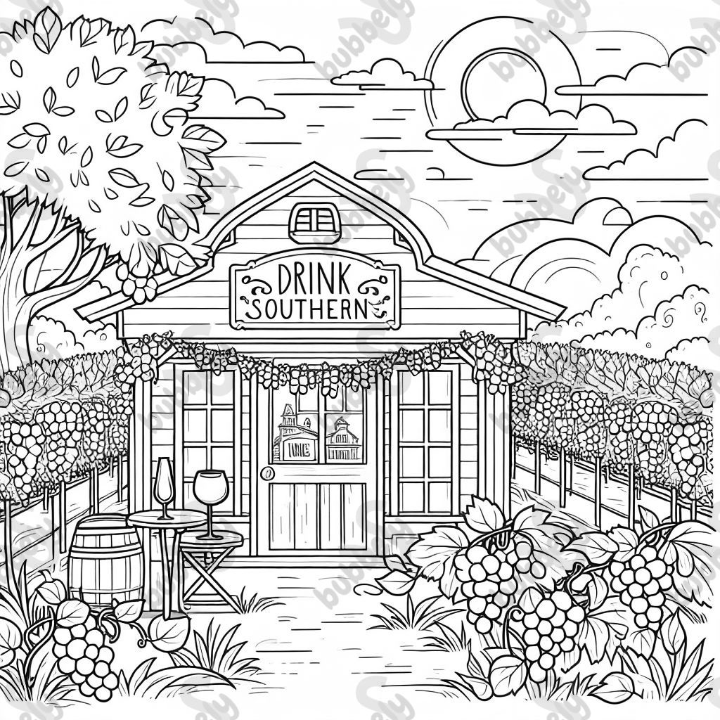 Un domaine viticole avec des vignes et un panneau qui dit boisson sud. Un domaine viticole avec des vignes et un panneau qui dit boisson sud.