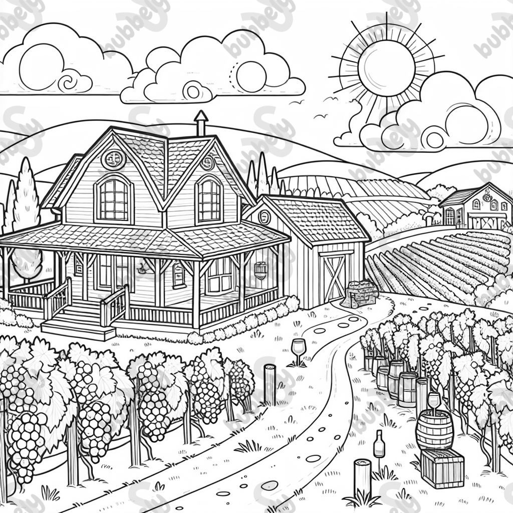 Weingut, das Southern Grove Vineyard mit Weinreben sagt Weingut, das Southern Grove Vineyard mit Weinreben sagt