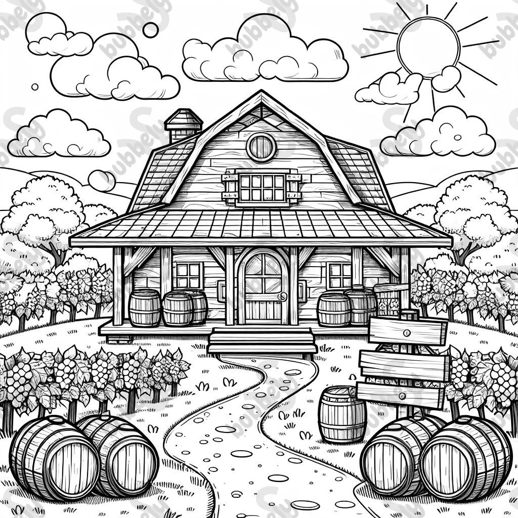 Una bodega que dice "Southern Grove Vineyard" en ella.