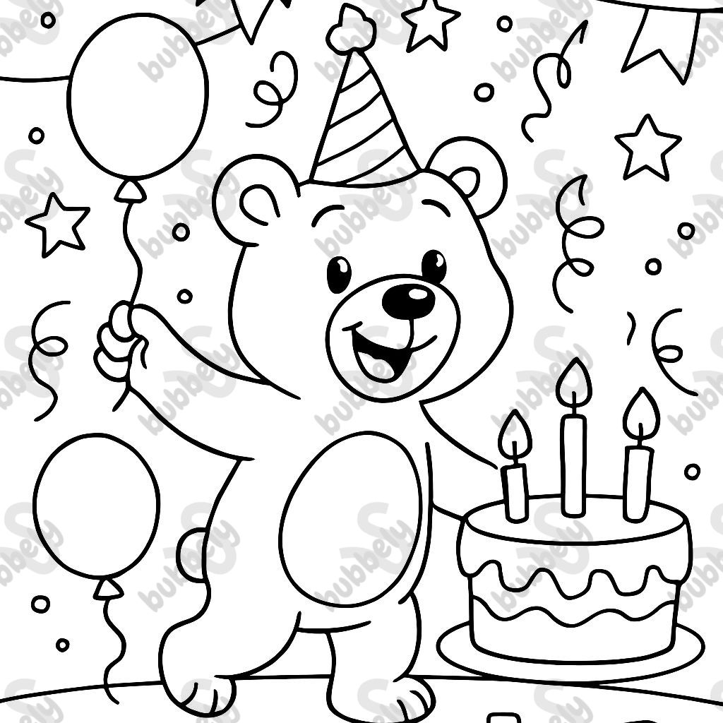 A birthday bear A birthday bear