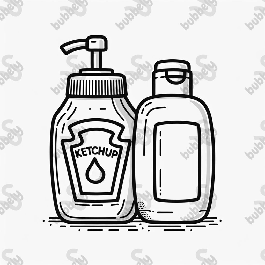 Ketchup et gel douche par derrière Ketchup et gel douche par derrière