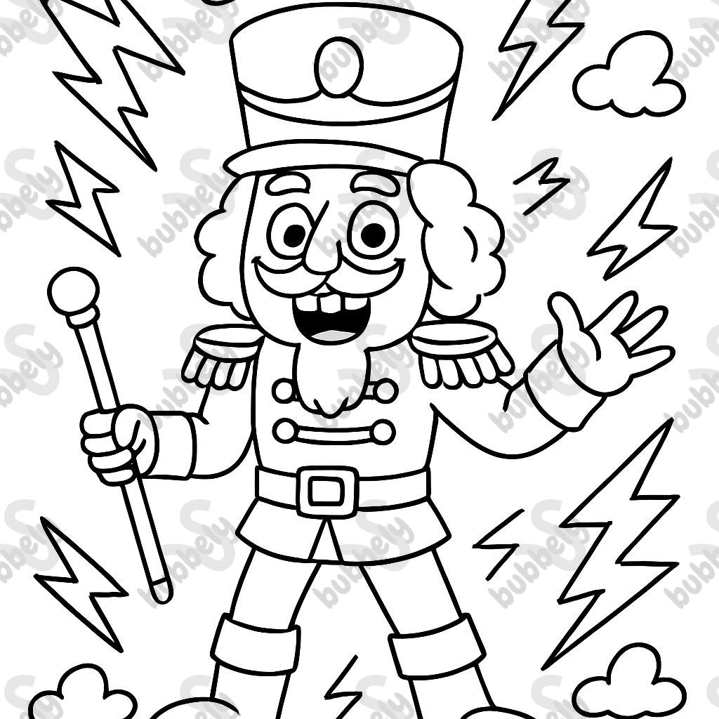 nutcracker with lightening bolts nutcracker with lightening bolts