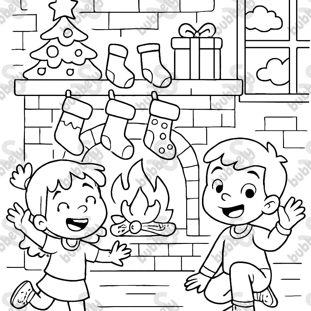 cheminée avec des chausettes sur la cheminée. cheminée avec des chausettes sur la cheminée.