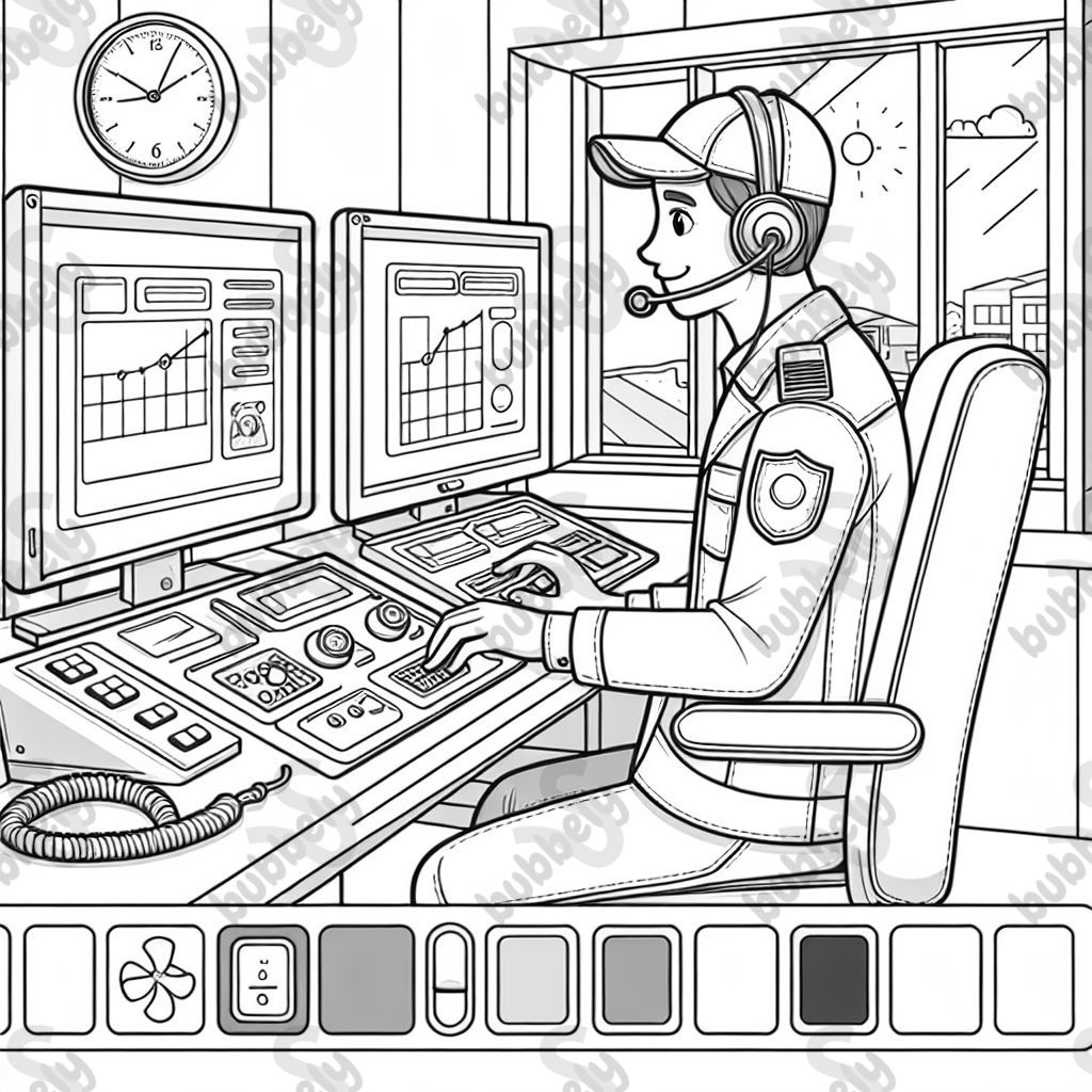 Despachador en el trabajo