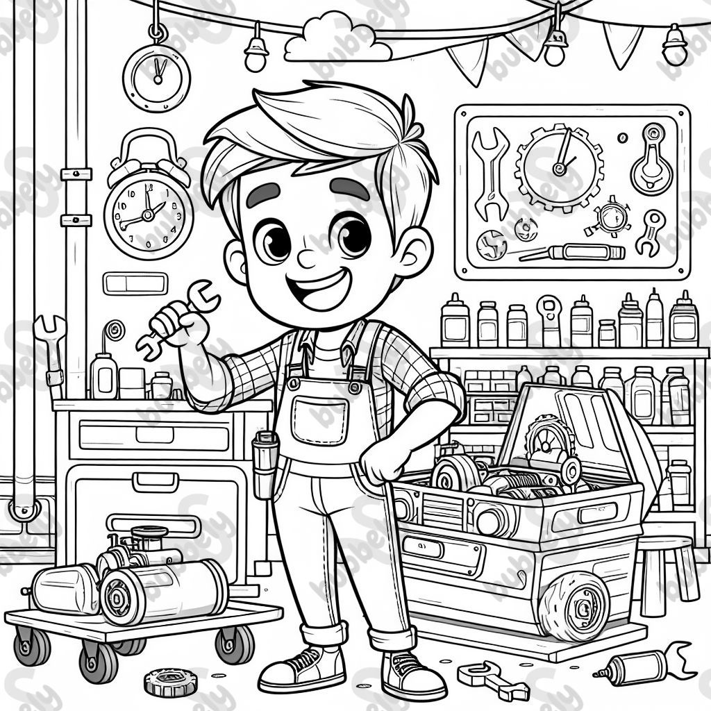 Junge Mechaniker Junge Mechaniker