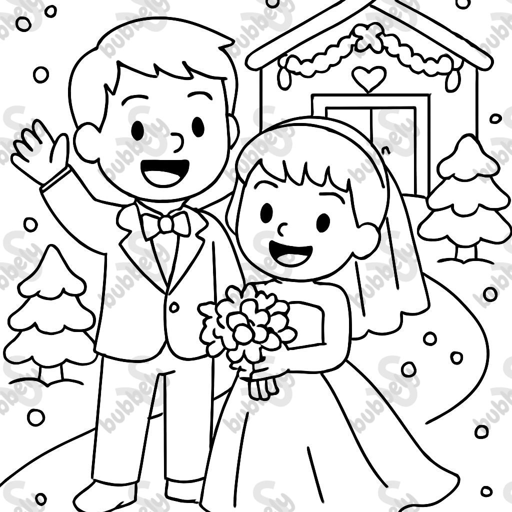 Couple at their wedding, both have short hair, at a venue that is not a church in the winter. Couple at their wedding, both have short hair, at a venue that is not a church in the winter.