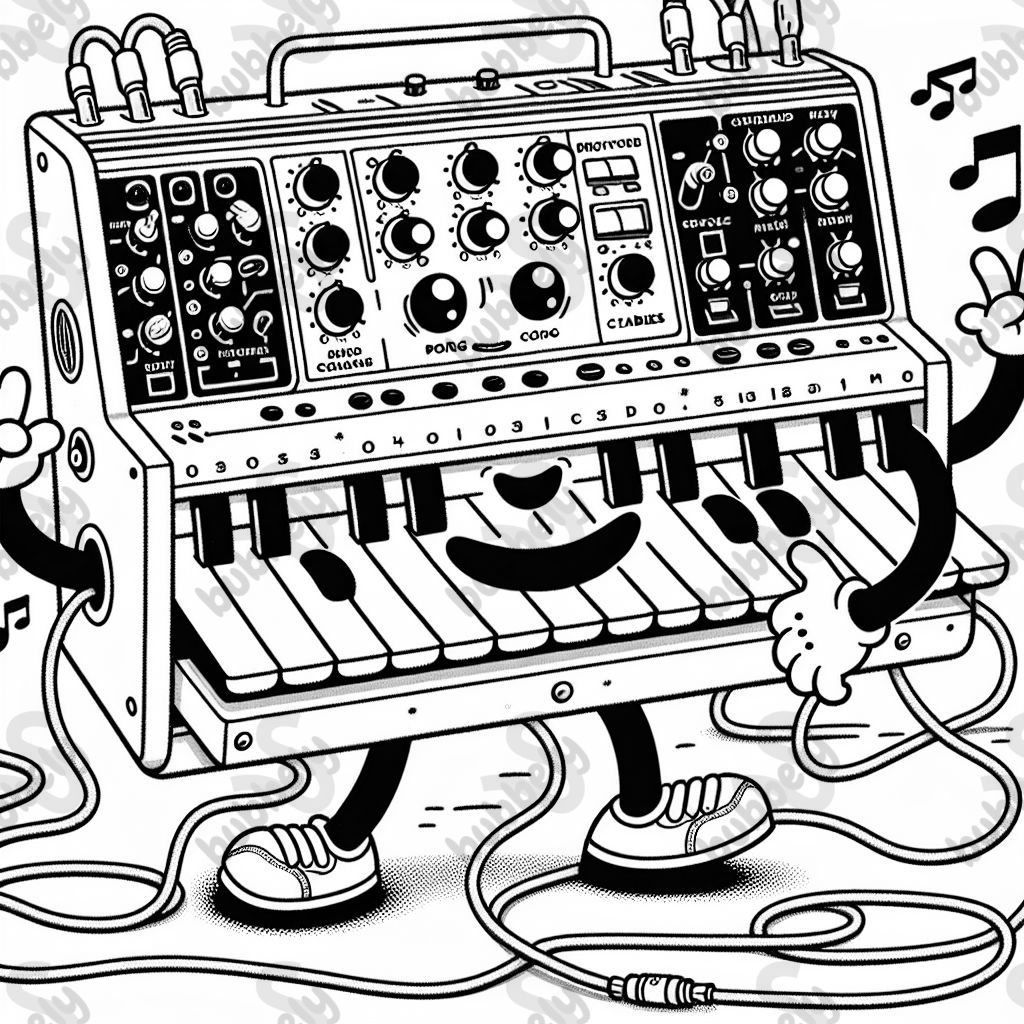 Korg ms20 vintage mit patch kabeln