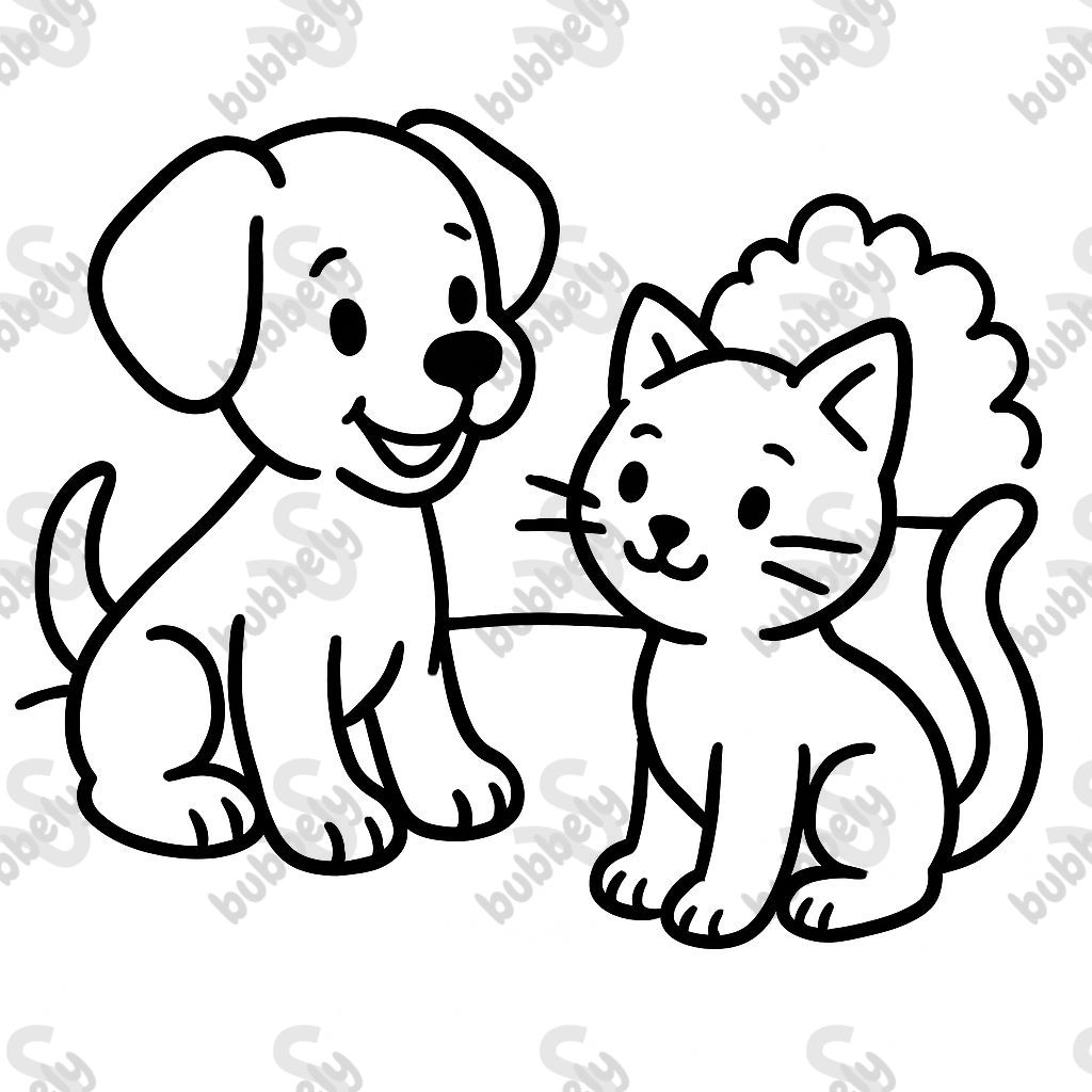 a small dog and a cat a small dog and a cat