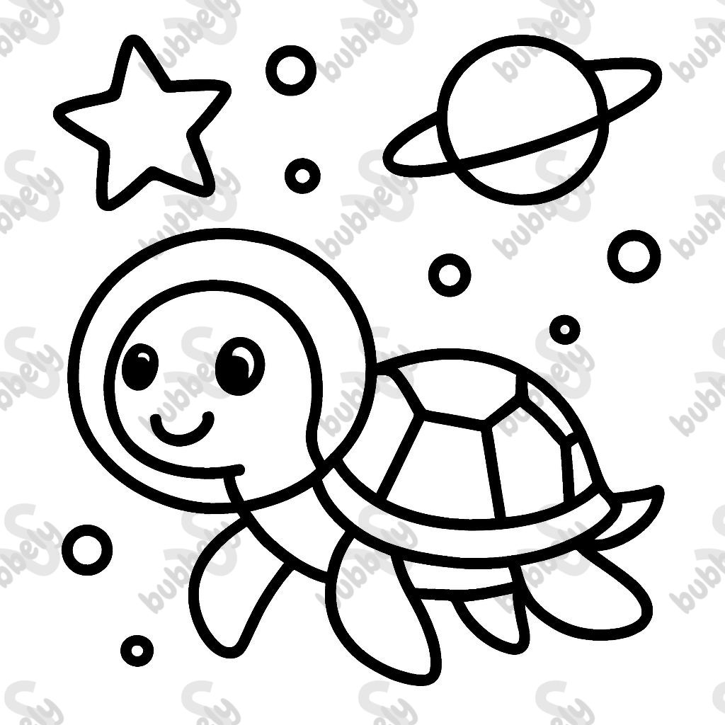 A turtle in space A turtle in space