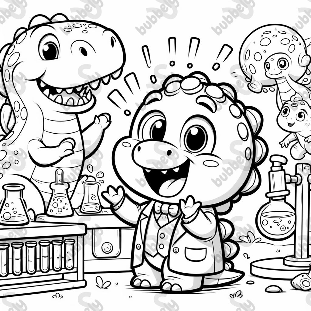 Científico de dinosaurios descubriendo una nueva especie. Científico de dinosaurios descubriendo una nueva especie.